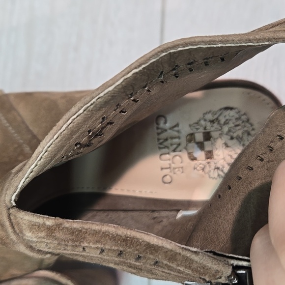 Vince Camuto Women Koral Leather Open Toe Heels shoes Ankle boot sz 9M - Picture 8 of 13